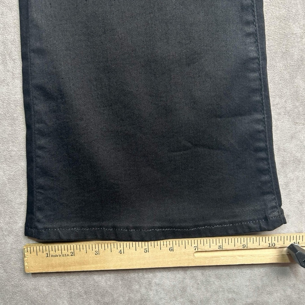 Levis 726 Jeans Womens 29 Black High Rise Flare Stretch Dark Wash Boho - Picture 6 of 9